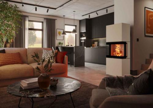 Preview: Kaminofen Largo L Steel von Spartherm